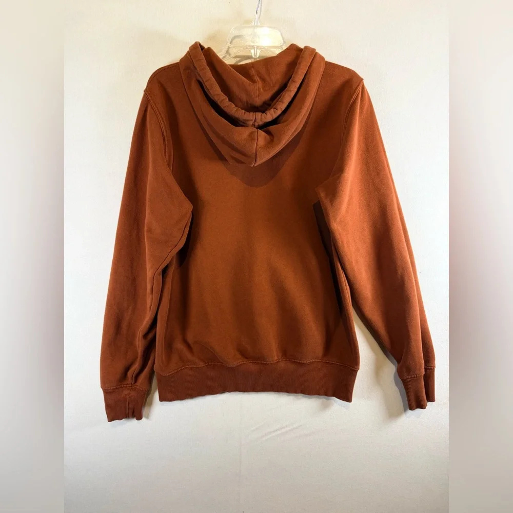 The North Face Hoodie Men’s Small Brown Pullover Graphic Logo Sweatshirt